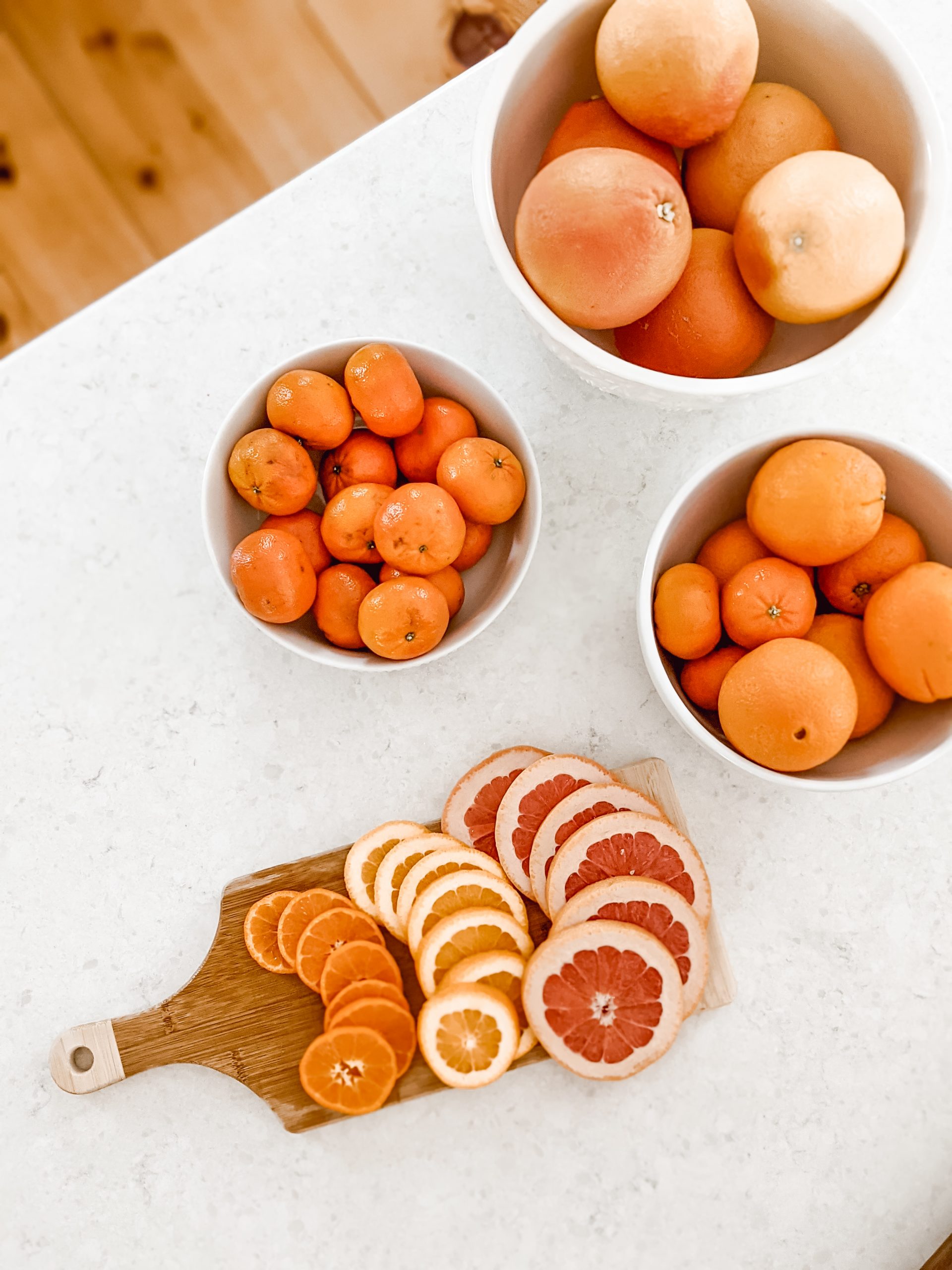 how to dry oranges, grapefruit and clementines