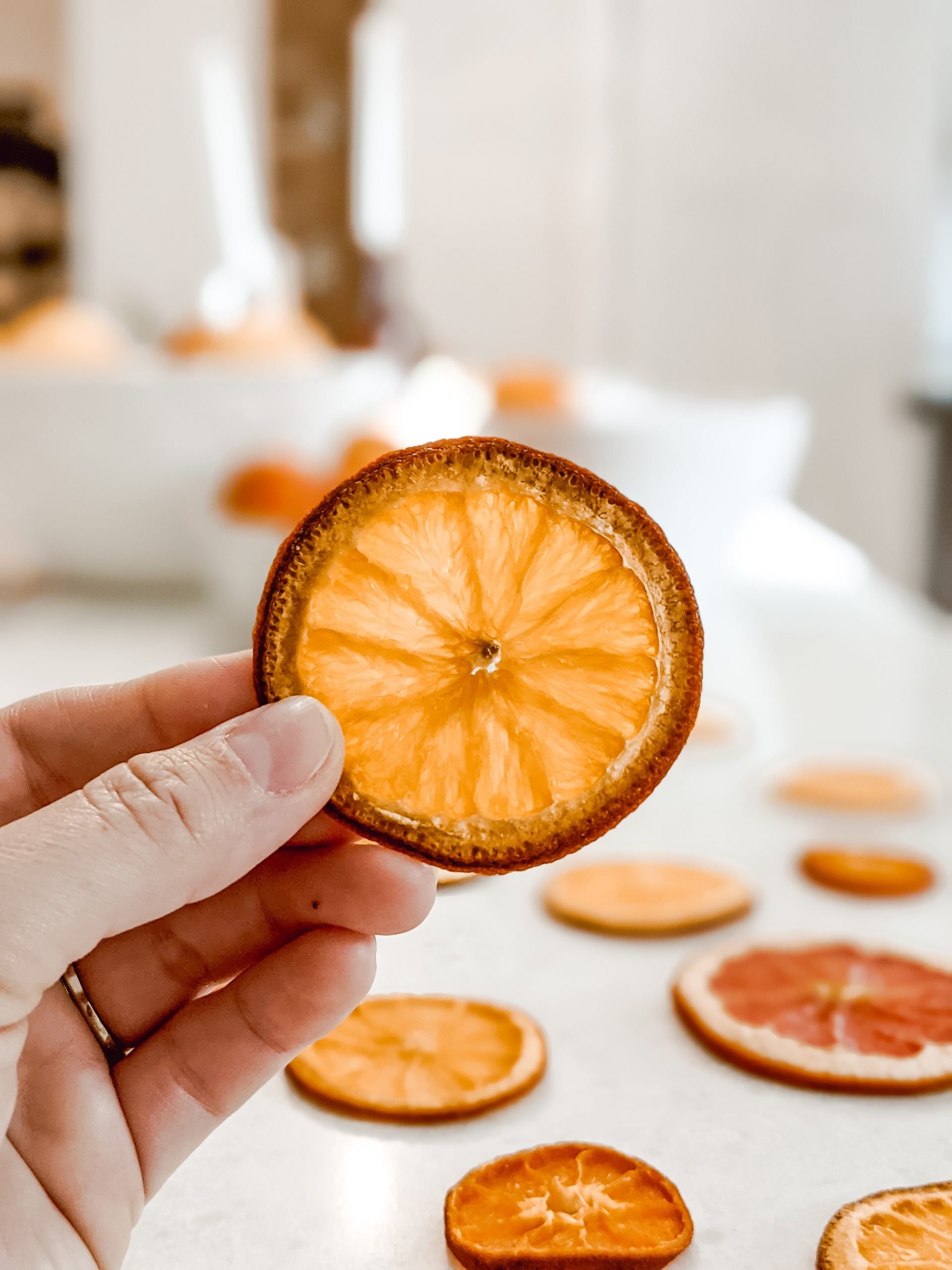 how to dry orange slices