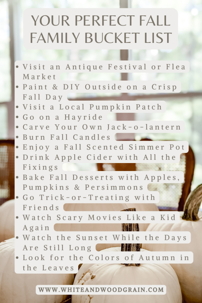 your perfect fall & autumn bucket list for families