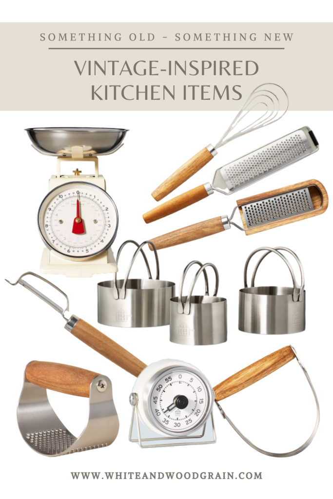vintage inspired kitchen tools and utensils from the hearth and hand line at Target