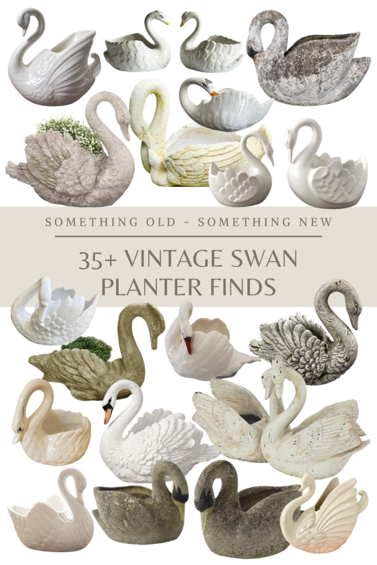 Something Old, Something New: 35+ Vintage Swan Planter Finds
