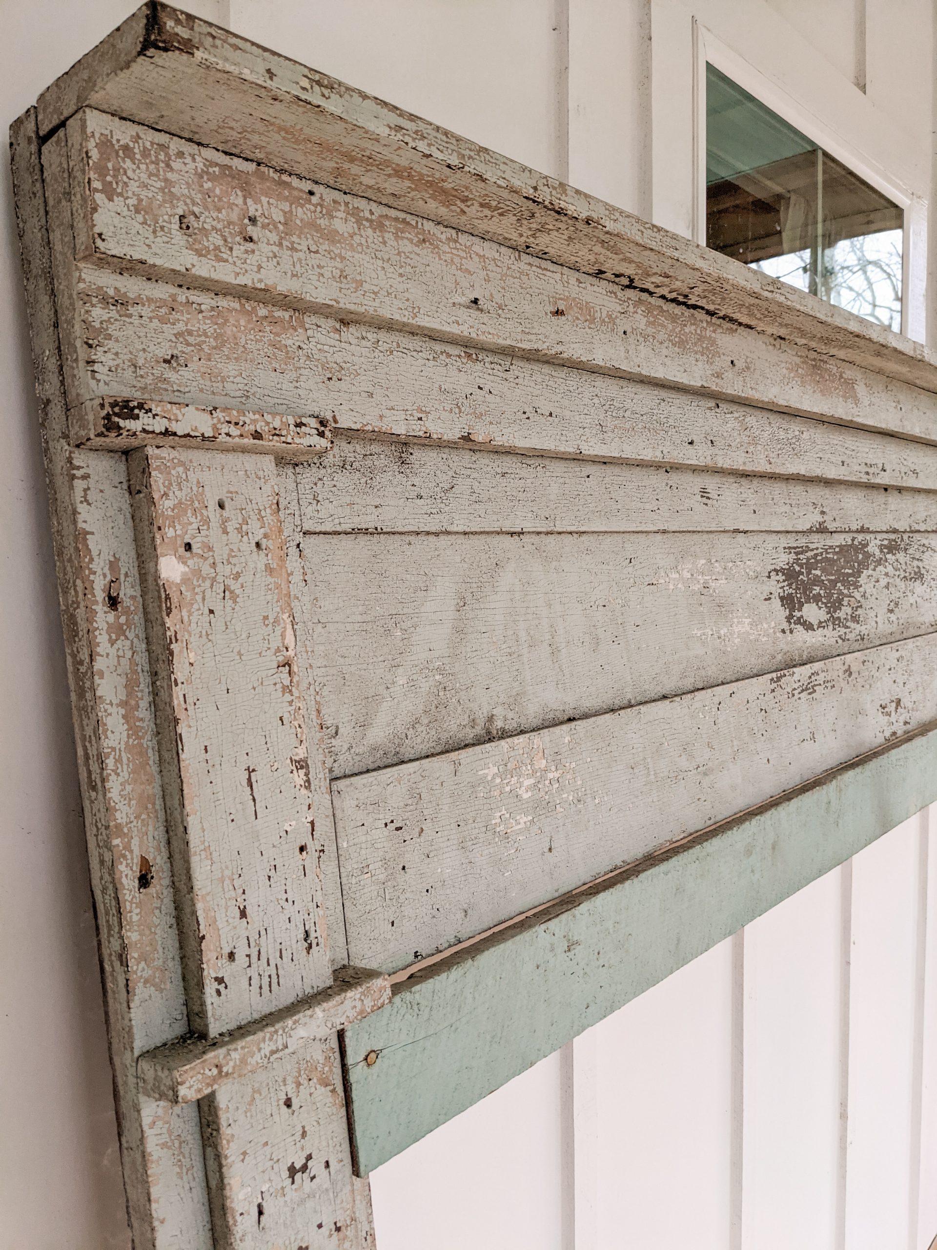 antique mantel from a historic NC home
