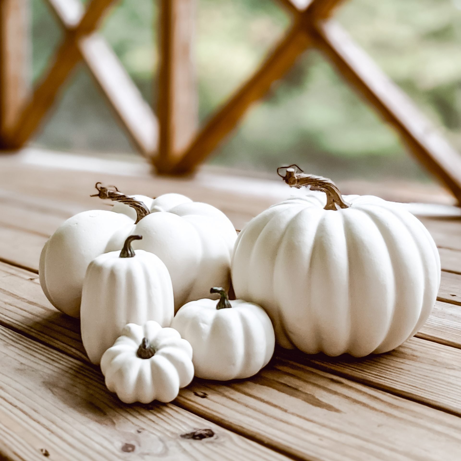 DIY Painted Faux Pumpkins For Fall
