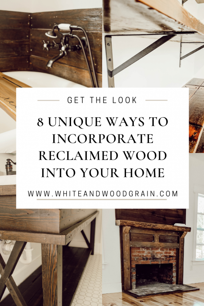 8 unique ways to incorporate reclaimed wood into your home