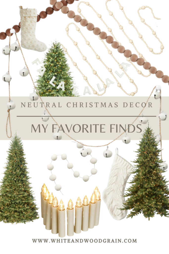 my favorite neutral Christmas decor finds 