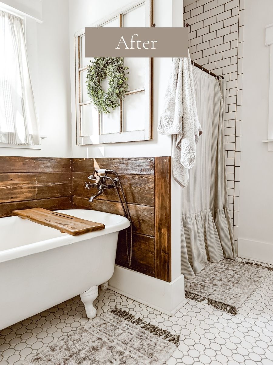 bathroom image after using White & Woodgrain's mobile lightroom presets