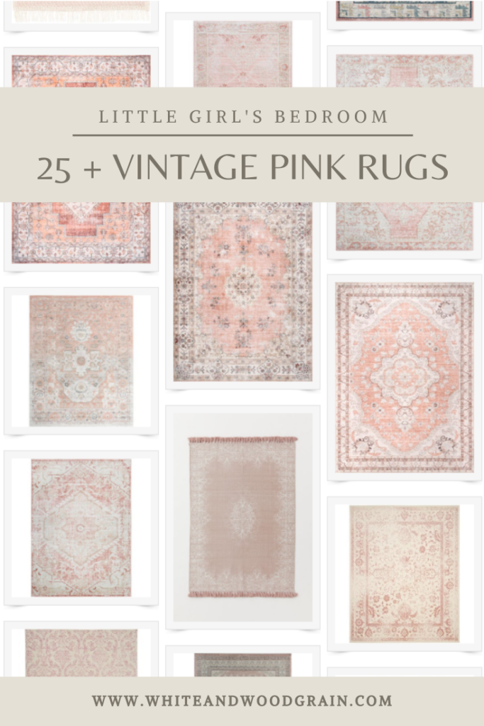 25 + vintage pink rugs perfect for a little girl's bedroom