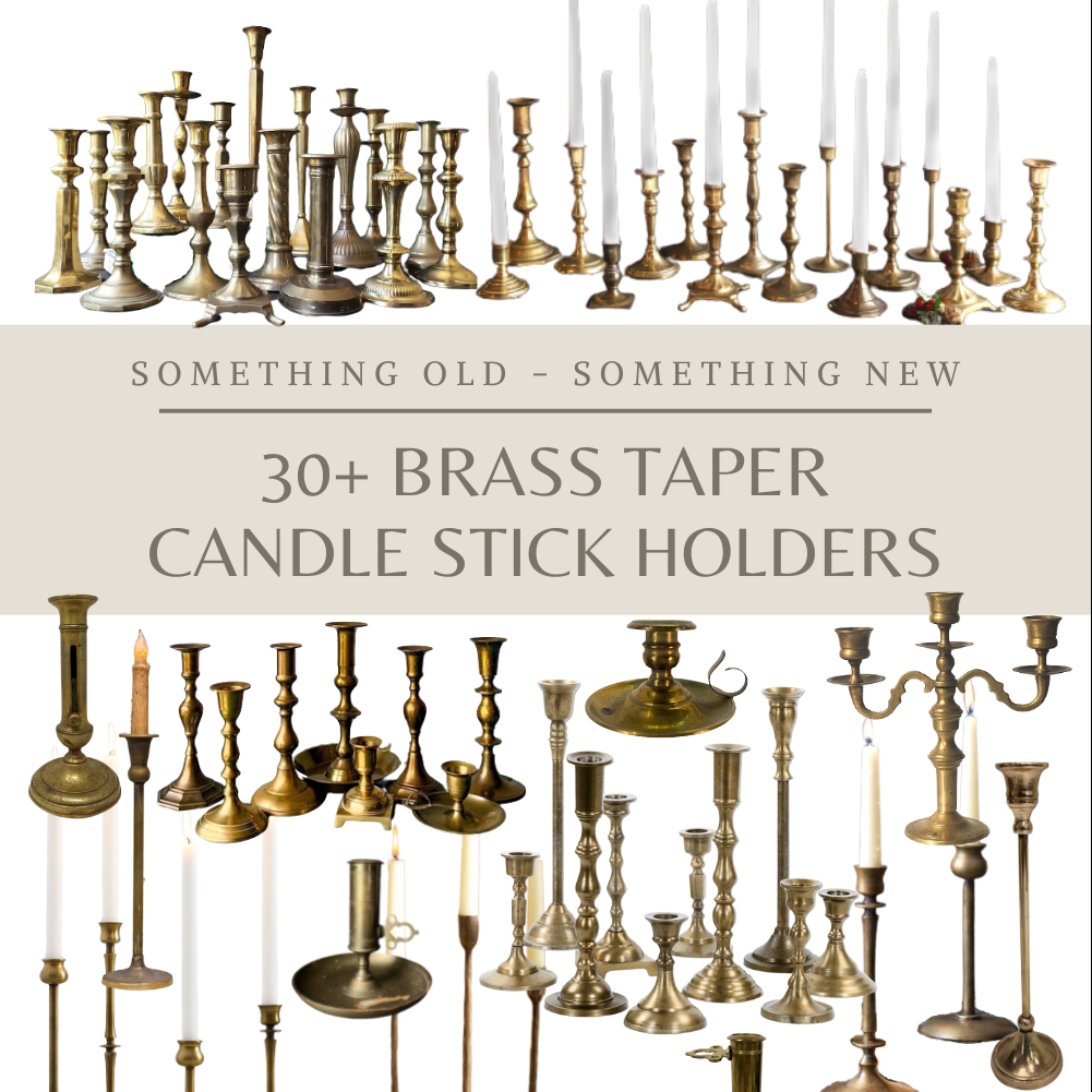 Something Old, Something New: Vintage Brass Candlestick Holders
