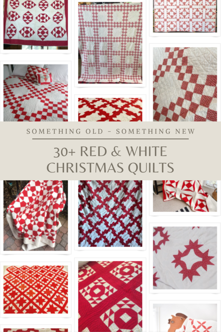 Something Old, Something New: Red & White Christmas Quilts